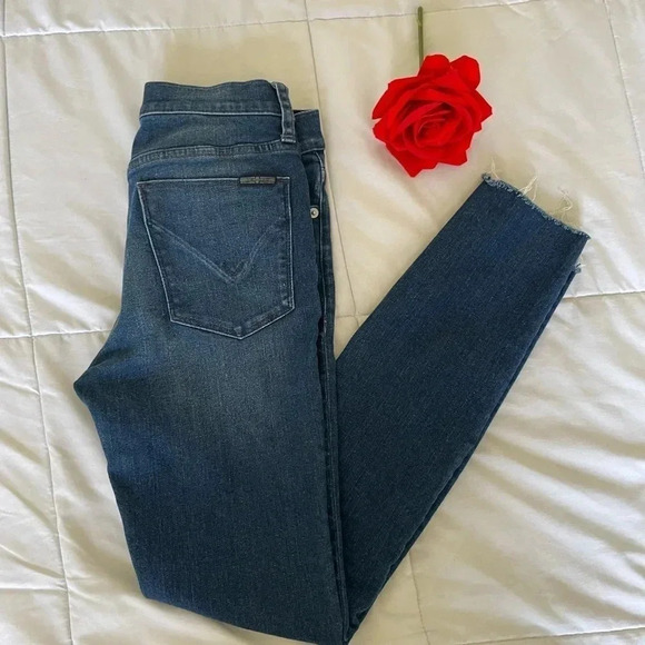 Hudson ankle raw hem skinny denim - Picture 3 of 9